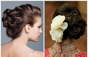 Floral Ringlet Bun Hair Style In India Floral-Ringlet-Bun | arujogi